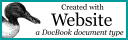 created with docbook website